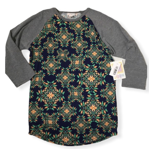 Lularoe Randy tee size XS NWT Abstract pattern - Picture 4 of 9